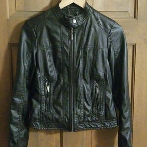 J2 Faux Leather Black Jacket